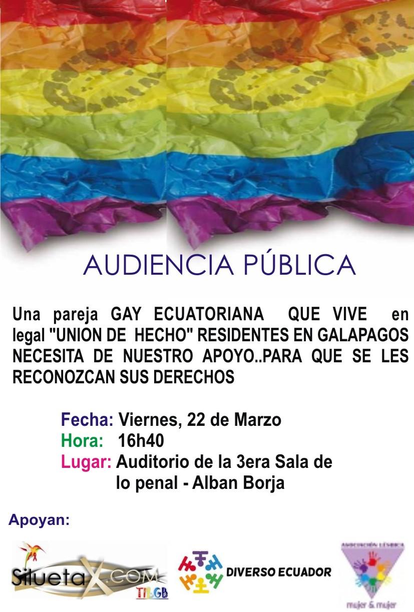 Audiencia Publica - pareja gay Galapagos
