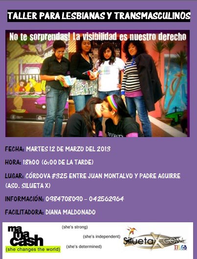 taller lesbiana Martes 12 marzo