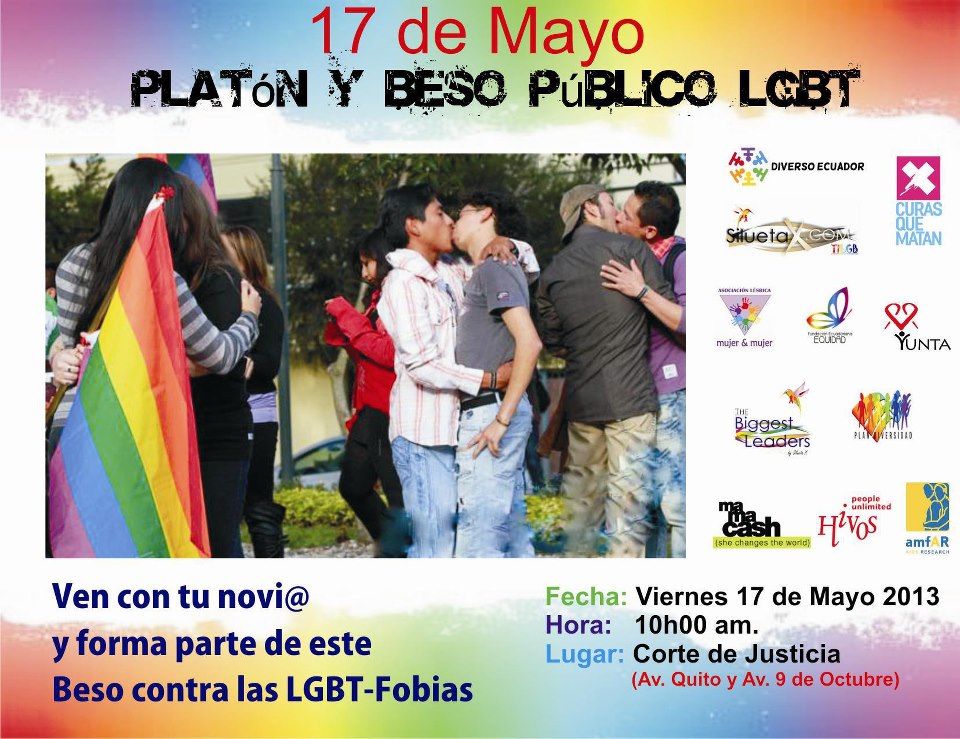 17 de Mayo Platon y Beso Publico LGBT