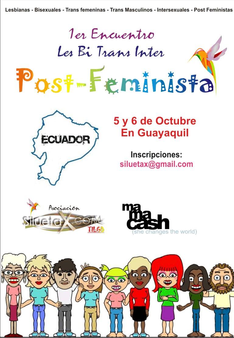1er Encuentro Lesbi trans inter post feminista 5 y 6 de octubre Guayaquil Ecuador 2013 - Silueta X - Mama Cash