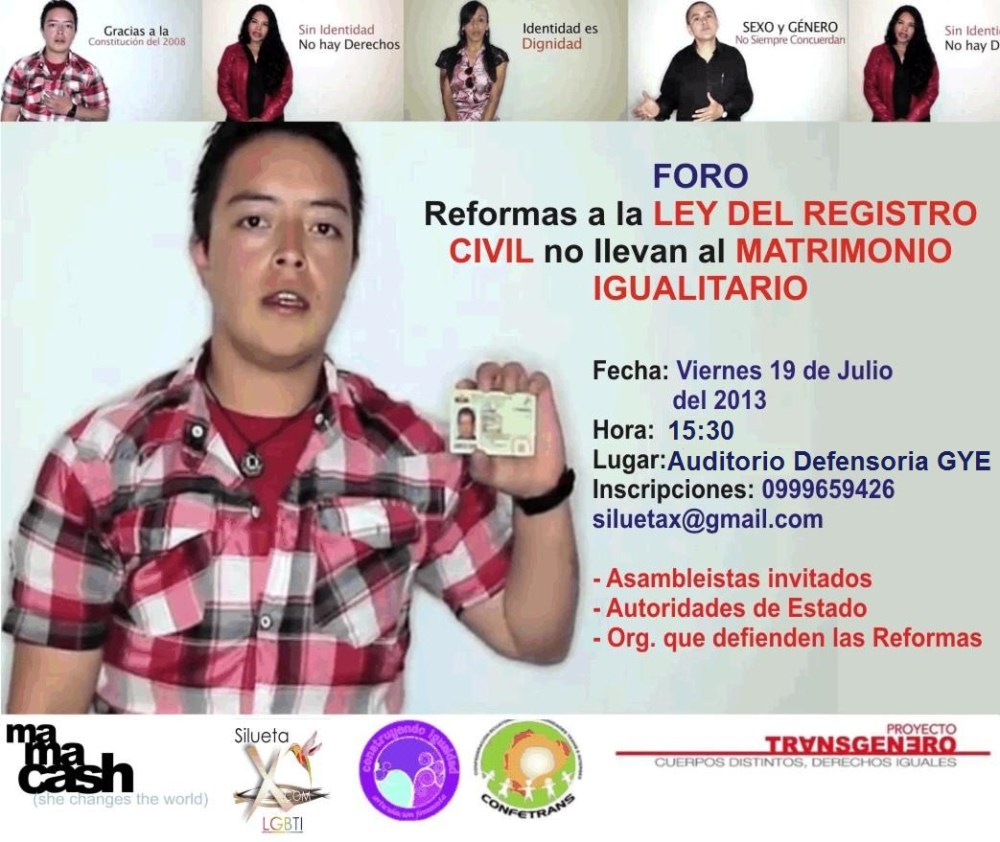 foro-reformas-a-la-ley-del-registro-civil-no-llevan-al-matrimonio-igualitario silueta x diane rodriguez