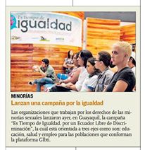 Silueta X lanza campaña es tiempo de igualdad por un ecuador libre de discriminación diane rodriguez