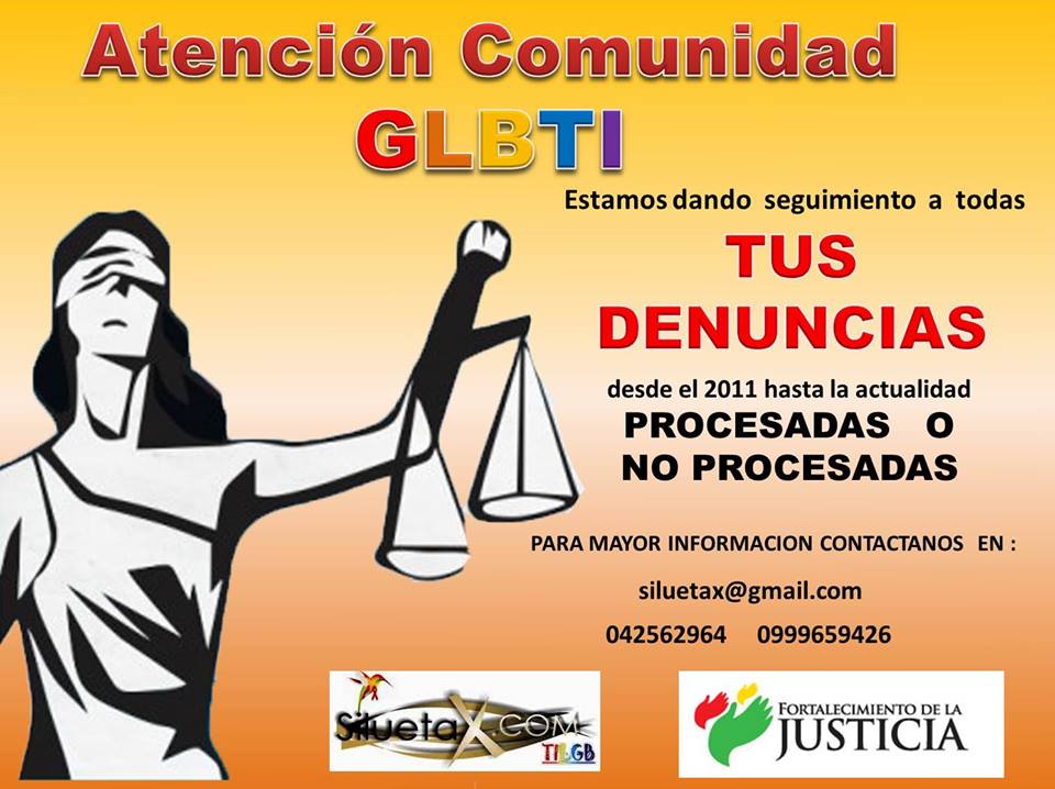 Recolección de Denuncias procesadas y no procesas - Asociación SIlueta X - Comite de Vigilancia de los Derechos GLBT Ecuador