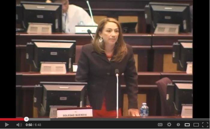 INTERVENCIÓN DE LA ASAMBLEÍSTA SOLEDAD BUENDIA de Silueta X por Diane Rodriguez