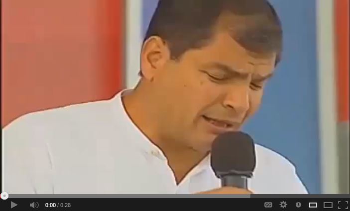 presidente Correa menciona en enlaceciudadano sobre invitacion a activista GLBTI