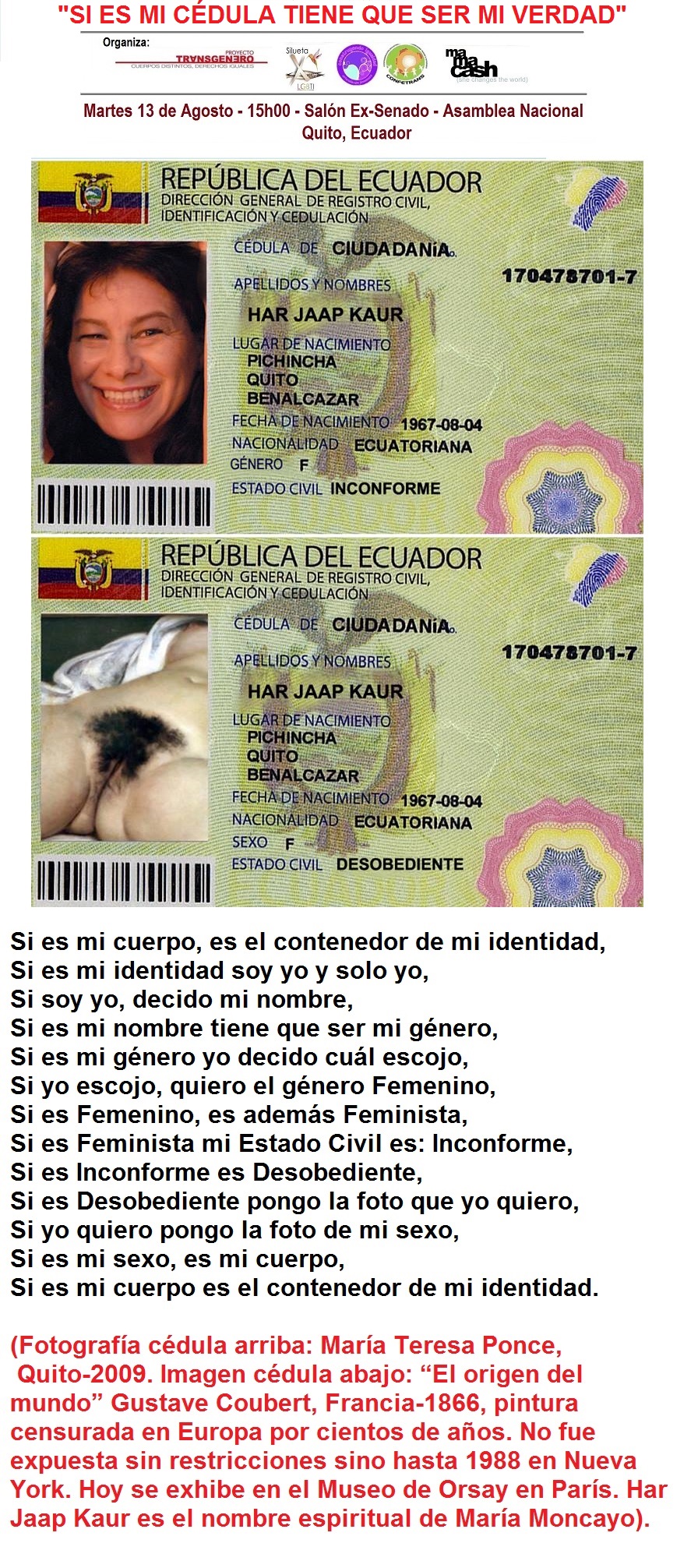 Propuesta grafica de las reformas a la Ley de Identidad de Genero en Ecuador - Silueta x - Proyecto transgenero - Construyendo Igualdad