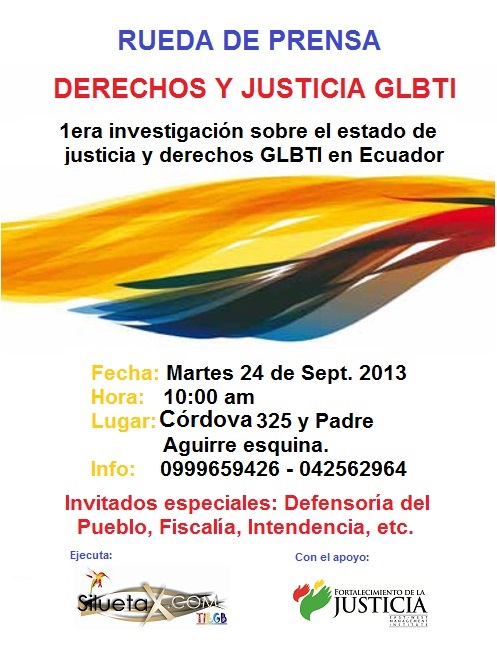 Rueda de prensa para la presentación de Investigación en Justicia