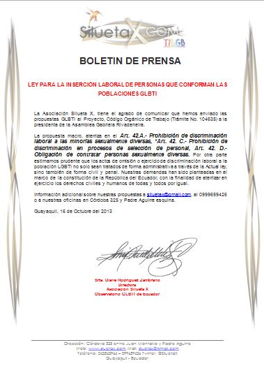 BOLETIN DE PRENSA