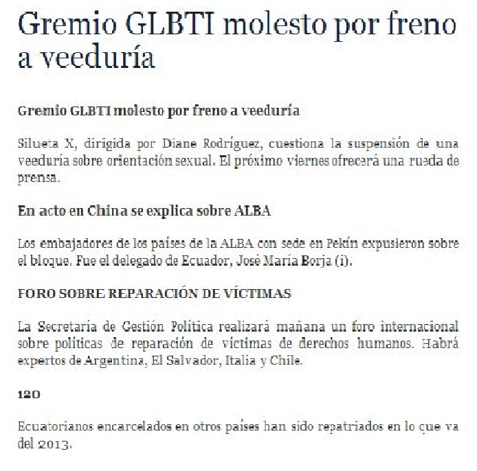 gremio glbti molesto por freno a veeduria-siluetax-dianerodriguez