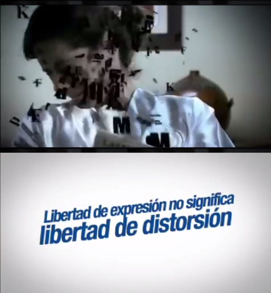 Libertad de expresión no significa libertad de distorción