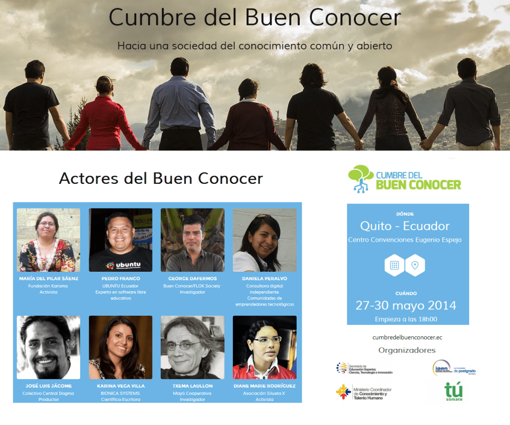 Cumbre del buen conocer - FLOK Society - Asociación Silueta X y Diane Rodríguez como Actores del Buen Conocer