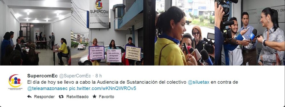 El día de hoy se llevo a cabo la Audiencia de Sustanciación del colectivo @siluetax Diane Rodríguez en contra de @teleamazonasec Maria Josefa Coronel