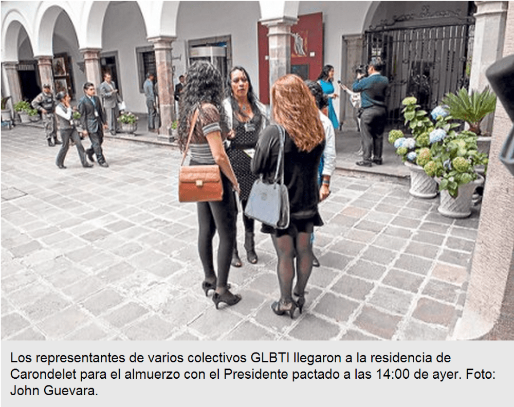 Los grupos GLBTI se reunirán cada 6 meses con Correa-SiluetaX