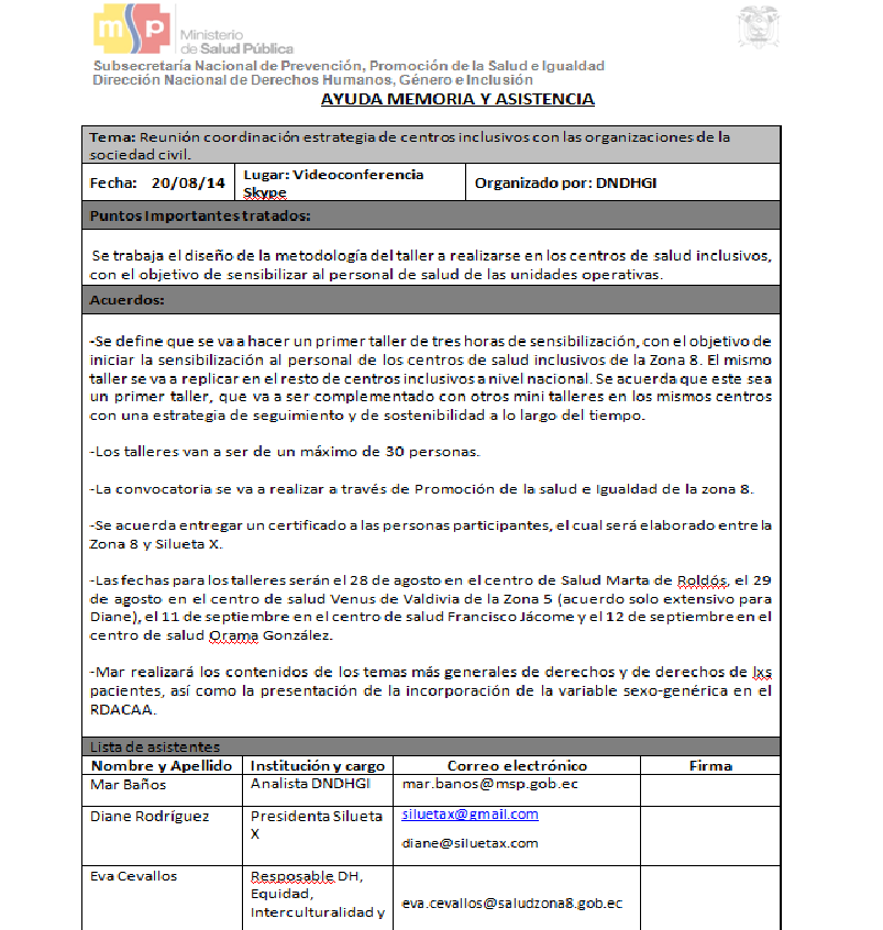 Sencibilización para Centros Inclusivos LGBTI-Siluetax-DianeRodriguez