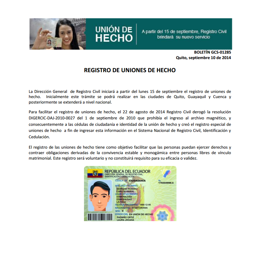 Boletin registro civil