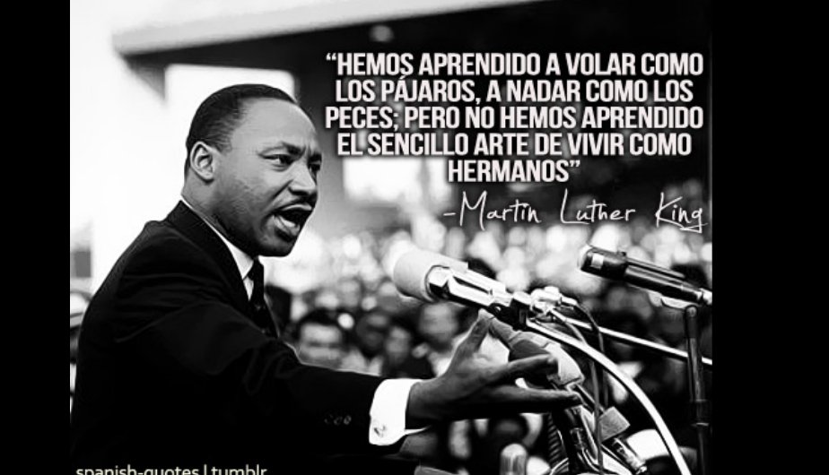 El lobo y Caperucita. Martin Luhter king