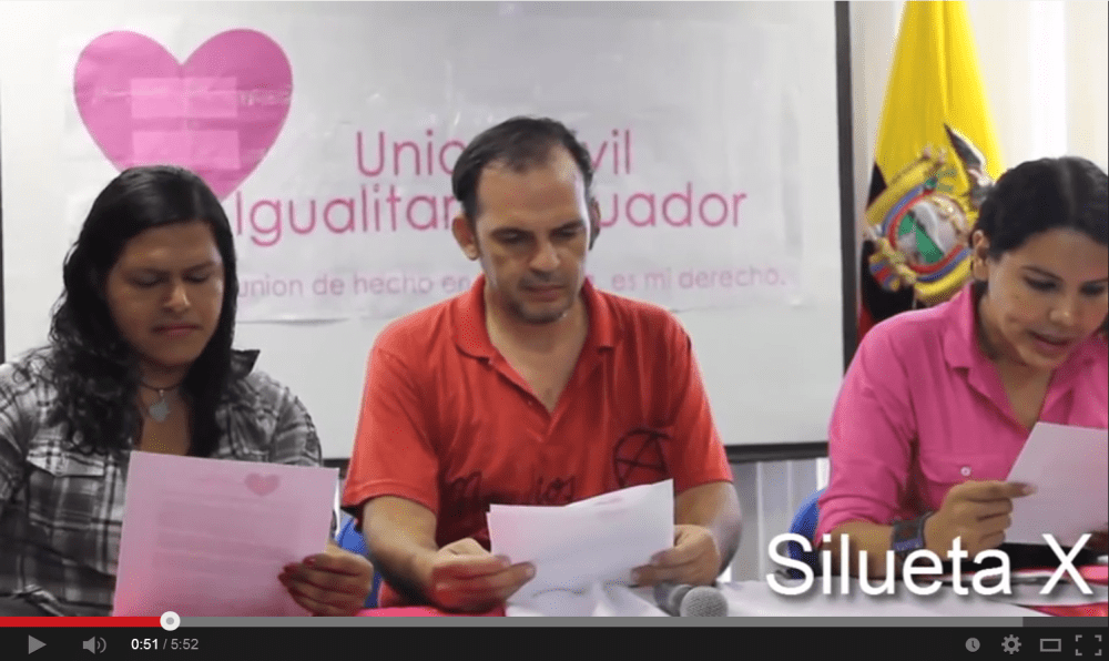 Lanzamiento Campaña Union Civl Igualitaria Ecuador-Siluetax