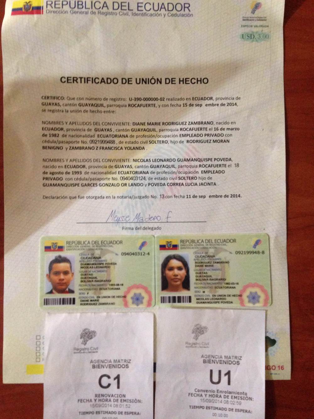 Primera pareja homosexual registra su unión de hecho en Ecuador - unión civil igualitaria - diane rodriguez y nicolas guamanquispe (8)