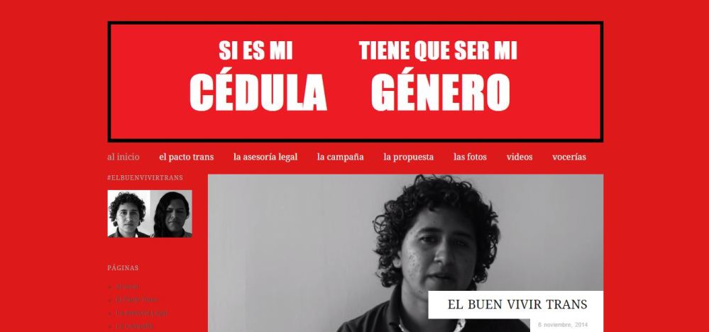 Si es mi cedula tiene que ser mi género - sitio web