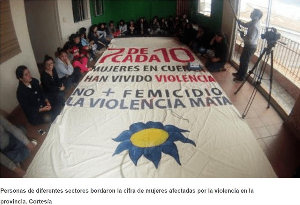 Violencia contra la mujer se plasmará en bordado