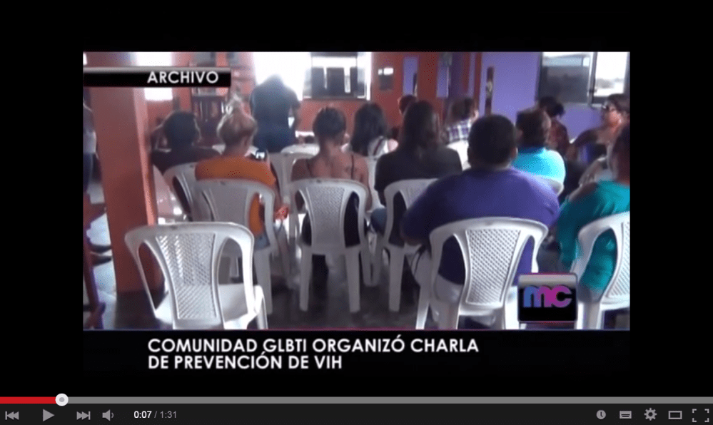 COMUNIDAD GLBTI ORGANIZÓ CHARLA DE PREVENCIÓN DE VIH