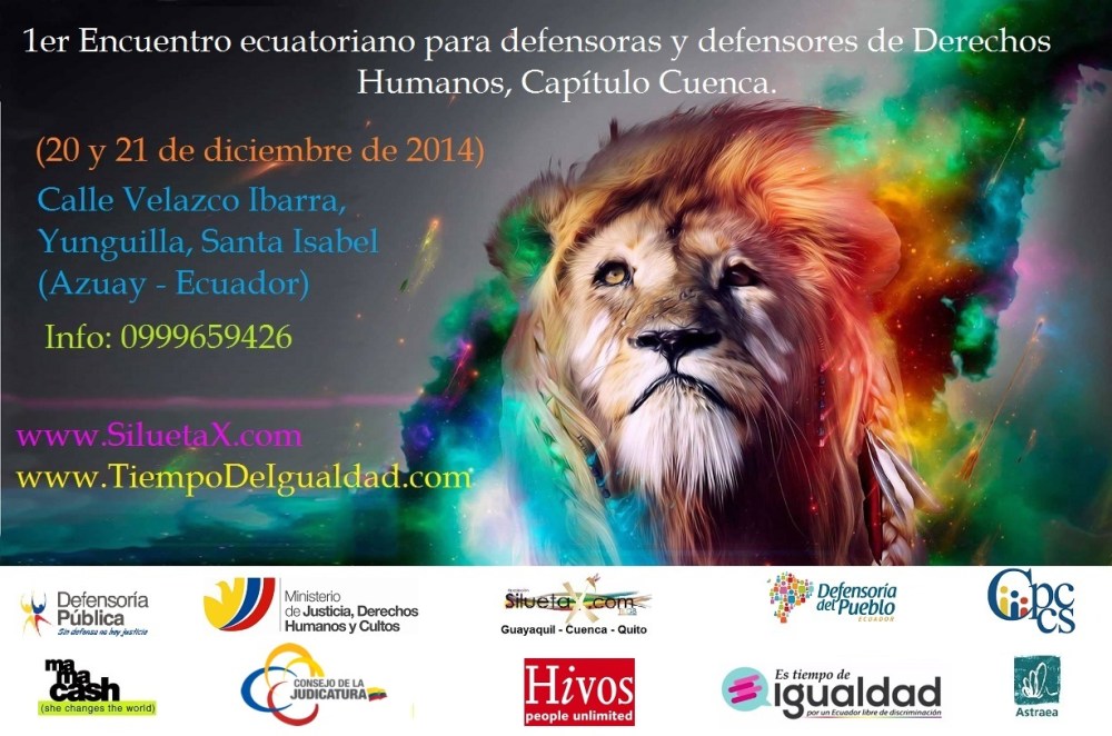 Primer encuentro ecuatoriano para defensoras y defensores de derechos humanos, capitulo cuenca
