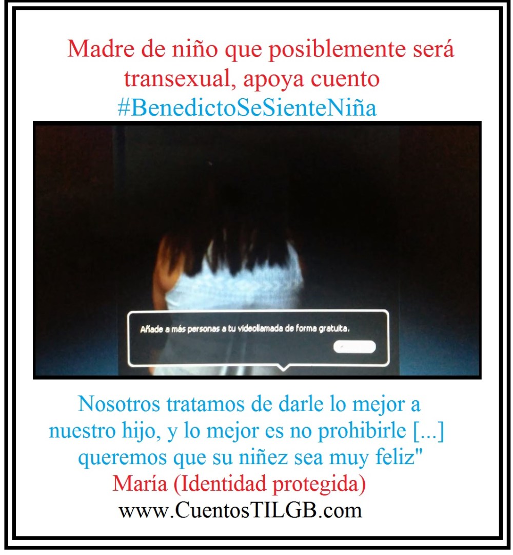 Madre de niño transexual de 6 años apoya Cuento infantil de Silueta X