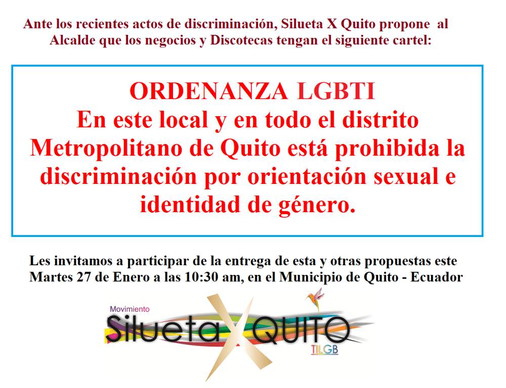 Modificación de ordenanza 240 de Quito Soilicitus al Alcalde Rodas