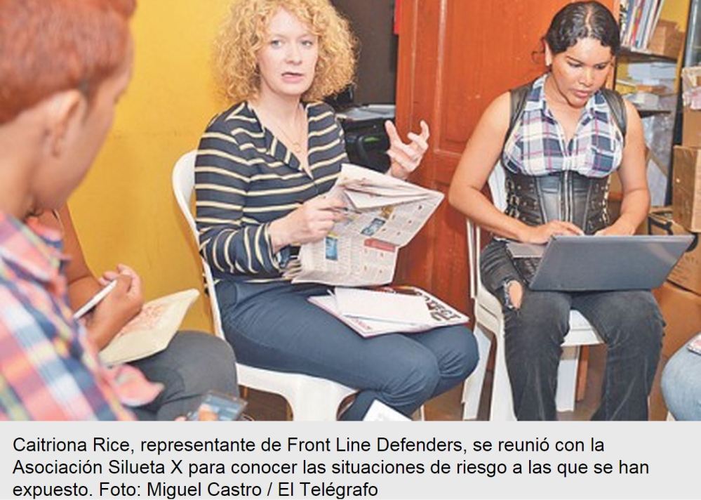 Organización irlandesa visita a defensores de derechos-Siluetax