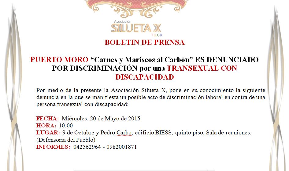 Puerto Moro es denunciado por una transexual con discapacidad