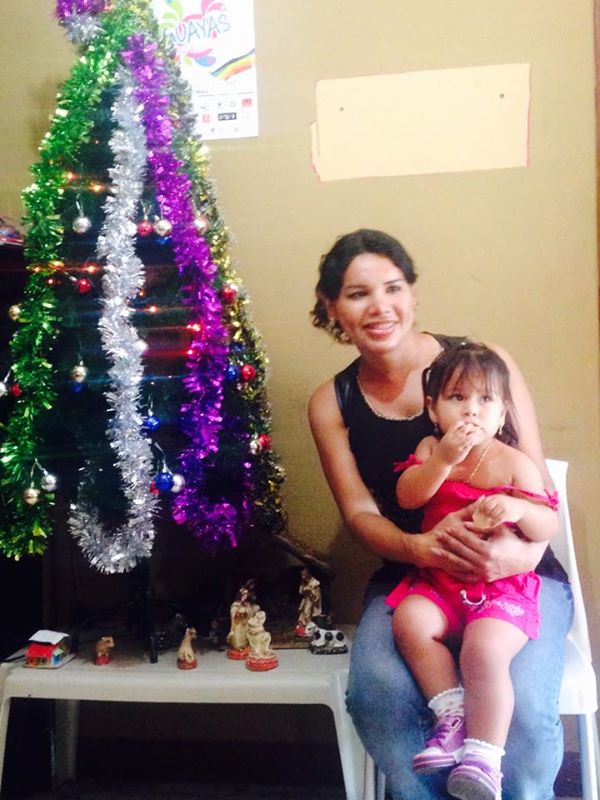 Diane Rodríguez en agasajo a niños que viven con VIH