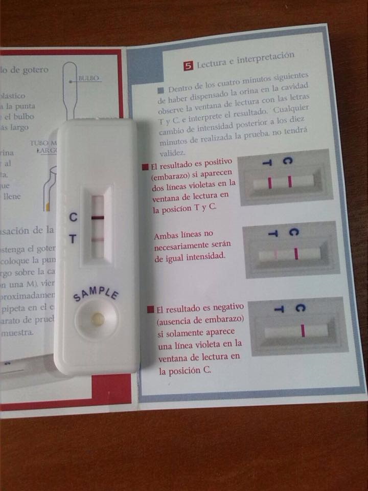 Prueba de embarazo de Fernando Machado y Diane Rodriguez - Orina
