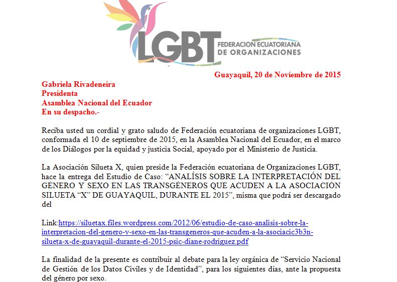 Analisis sobre el Sexo y Género durante el 2015