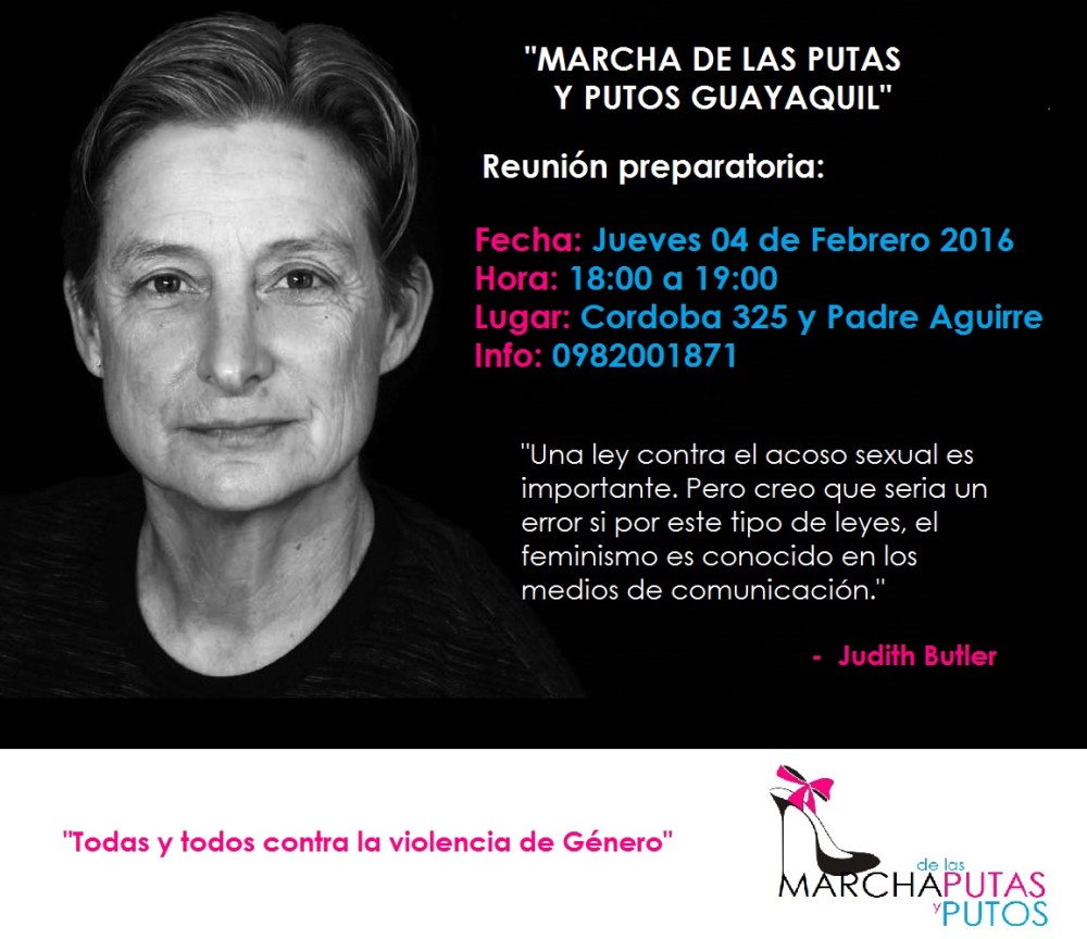 Convocatoria a reunión preparatoria Marcha de las Putas y Putos Guayaquil