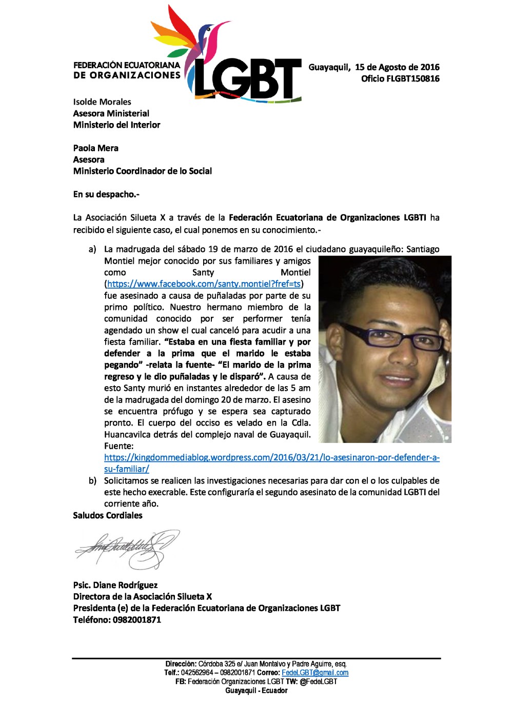Oficio-FLGBT150816-Min-Interior-LGBTI-es-asesinado