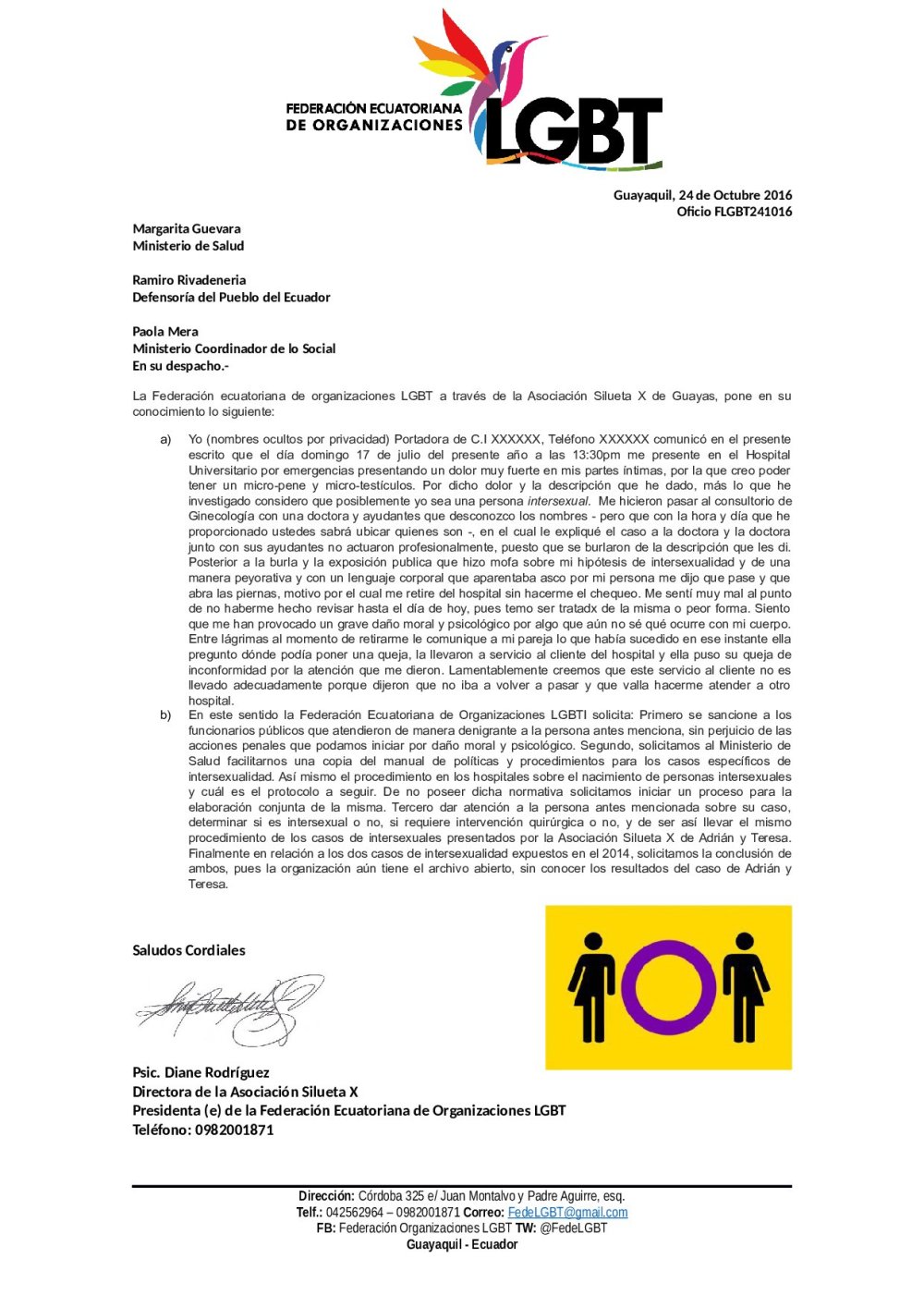 oficio_flgbt241016_intersexual_recibe_aparente_maltrato-en-hospital-universitario-federacion-ecuatoriana-de-organizaciones-lgbt-silueta-x