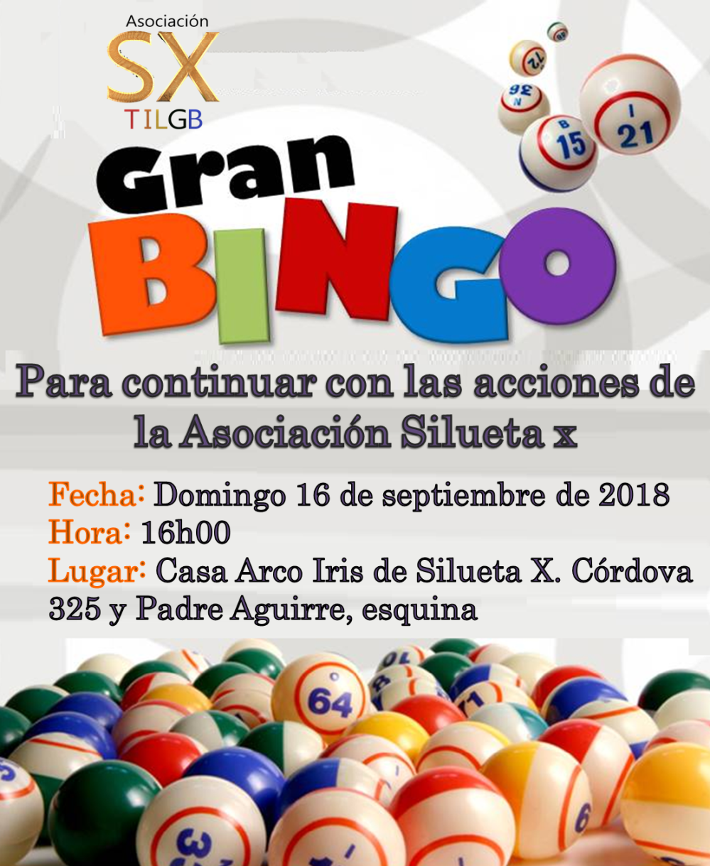 Gran bingo para continuar con las acciones de la Asociacion Silueta X